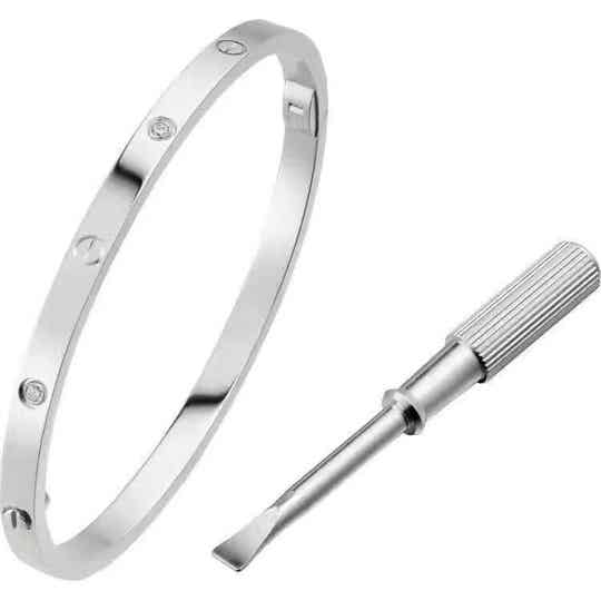 Armreif "Cara" Silber