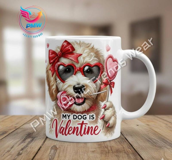 Mug St Valentine's Dog