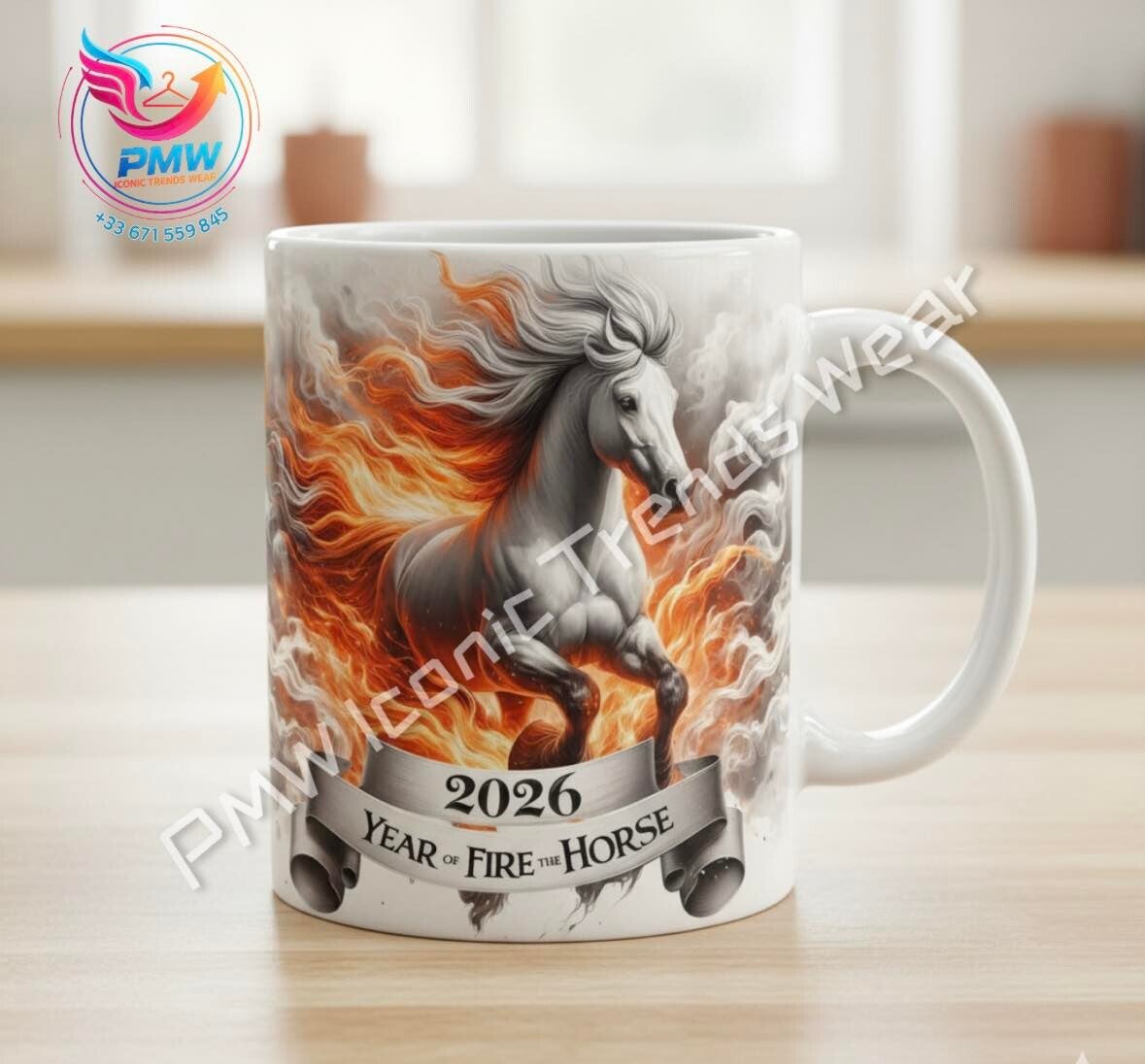 Mug Cheval De Feu Année 2026