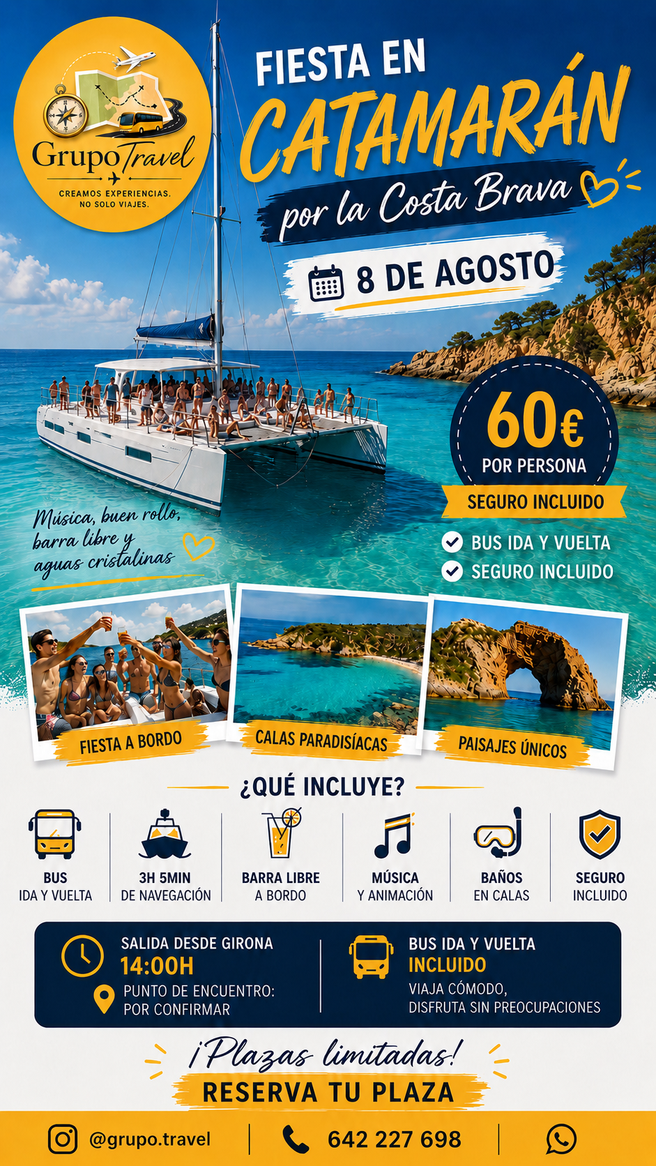 🌅 Catamarán Costa Brava