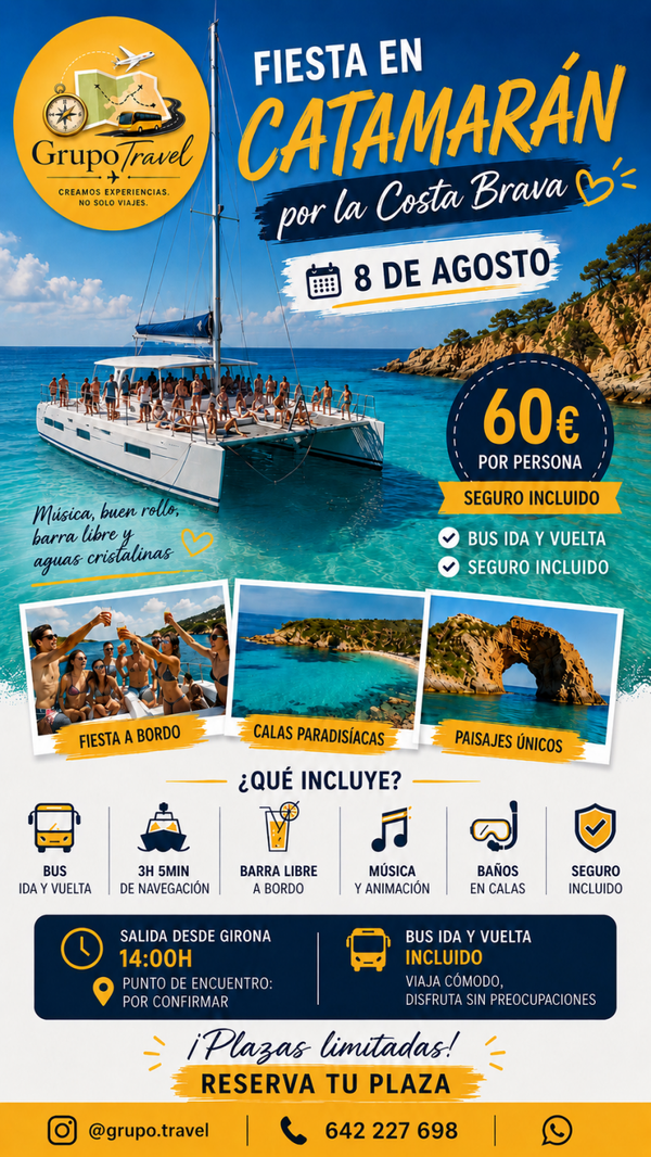 🌅 Catamarán Costa Brava