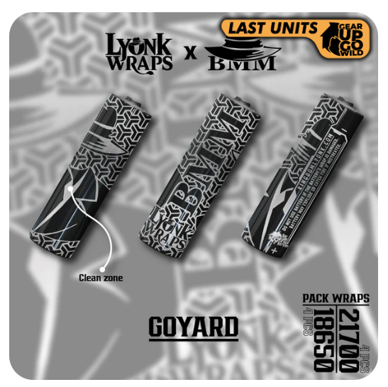 Goyard Black And Clear 18650/21700 by Lyon'K