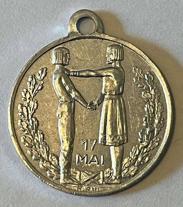17 mai medalje u.år (1927) norrøne menn