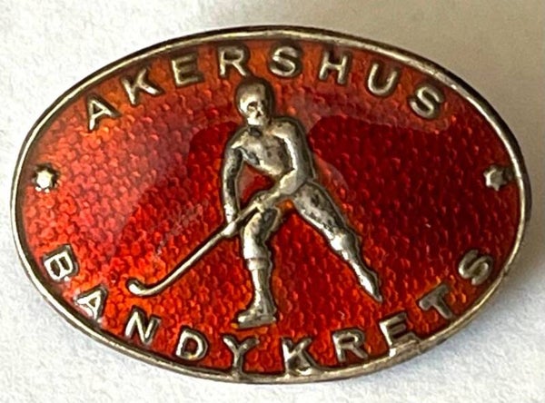 Akershus bandykrets - sølv og emalje