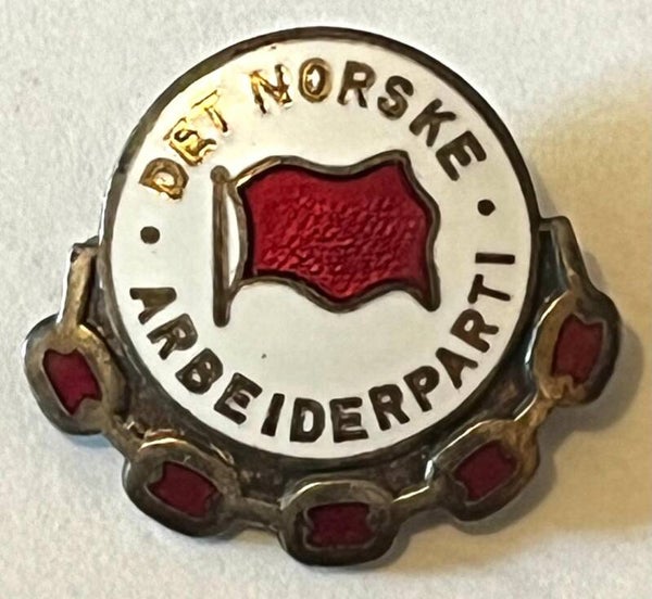 Det norske Arbeiderparti sølvfarget