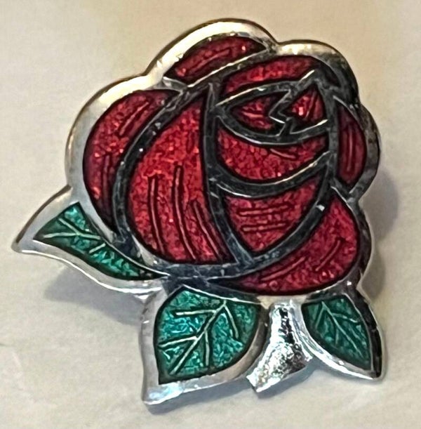 Arbeiderpartiets arbeiderrosen pin