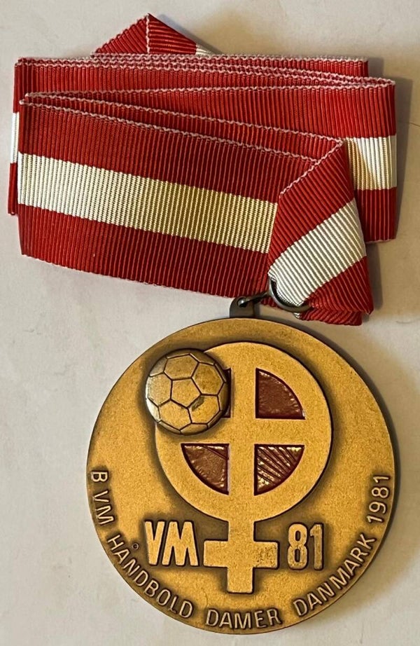B-VM håndbold damer Danmark 1981 - B-World championship handball medal