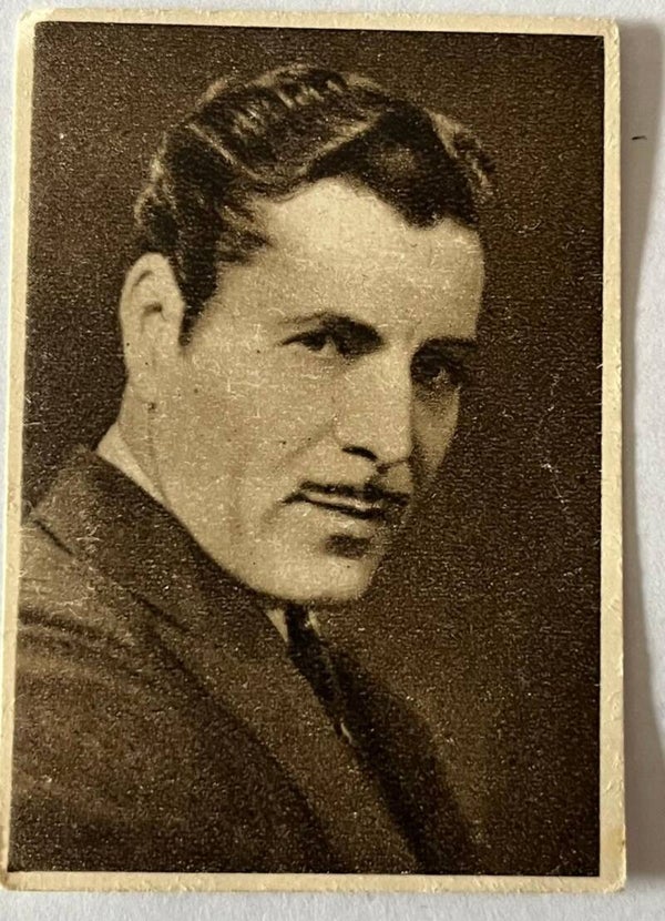 Warner Baxter, American actor. Collectorcard Akaba cigaretts