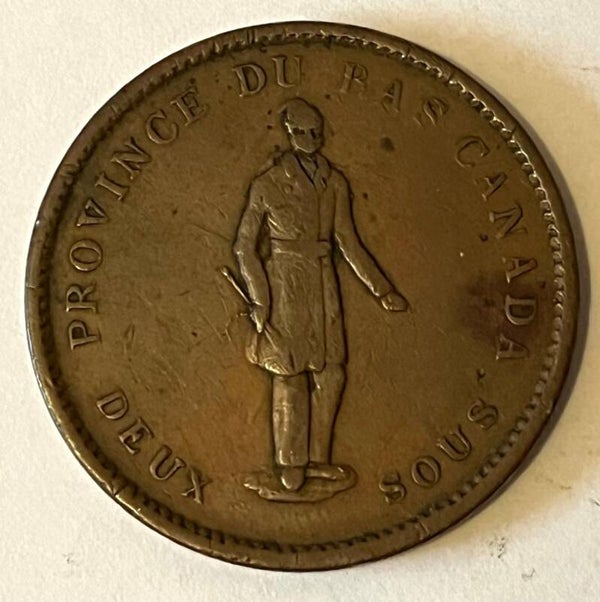 Canada provinces 1 penny 1837 bank token