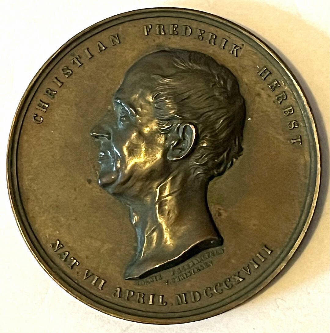 Danmark Christian Frederik Herbst, Argeolog og Numismatiker. Medal 1863