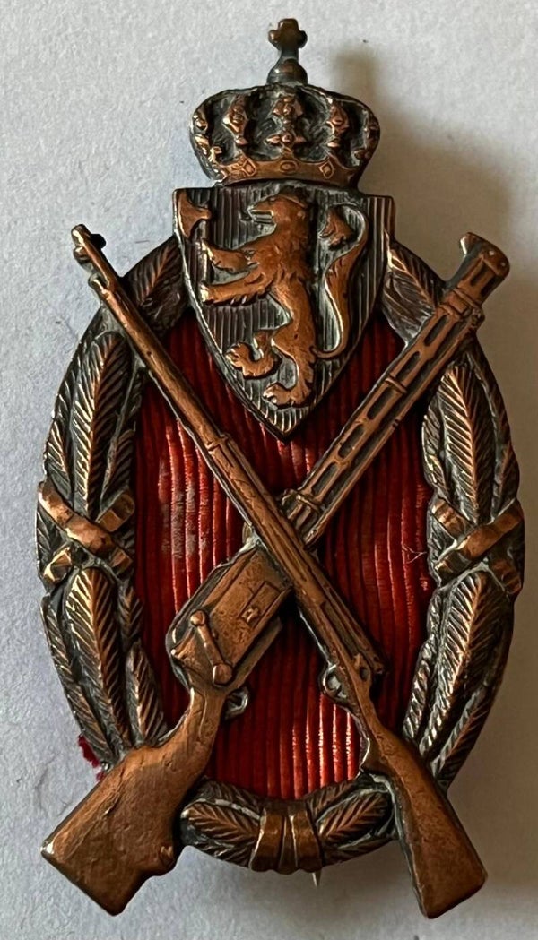 Det militære skarpskyttermerke Stor type i bronse