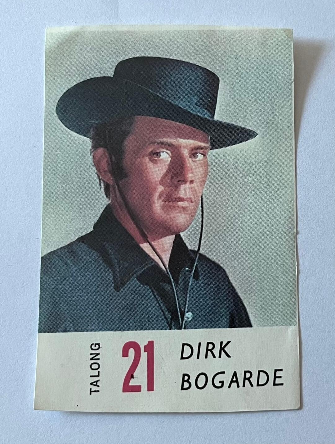Dirk Bogarde, British actor. Collectorcard