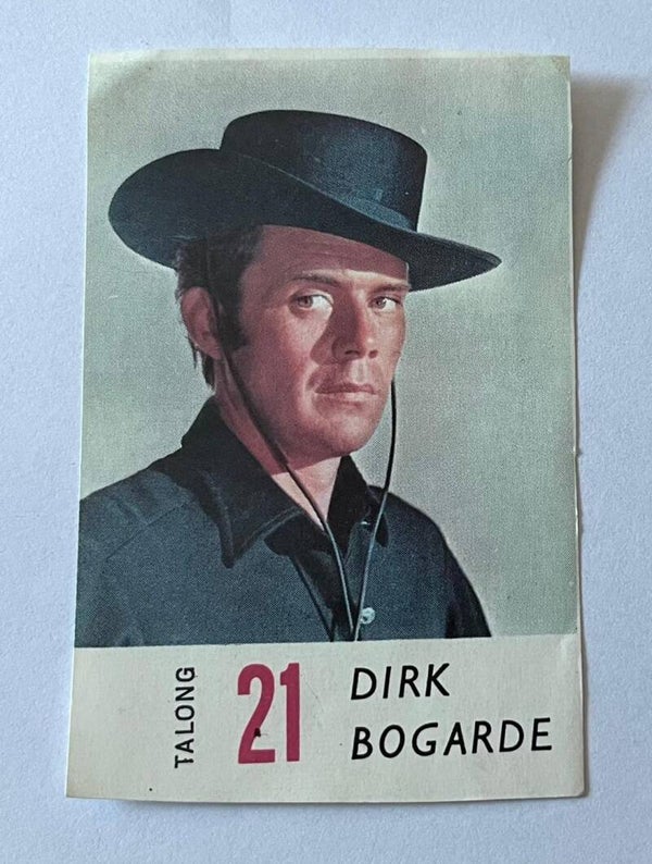 Dirk Bogarde, British actor. Collectorcard