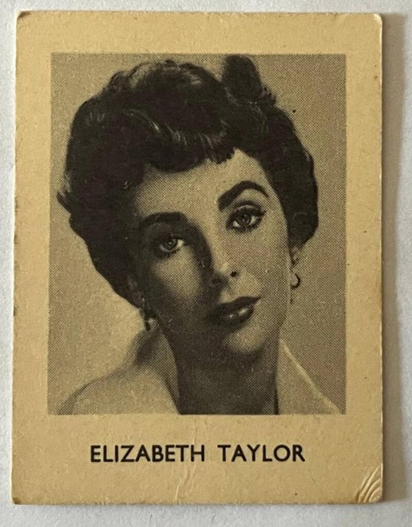 Elizabeth Taylor, British-American actress. Collectorcard Jibco tea