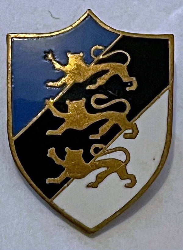 Estonia coat of arms shield pin badge