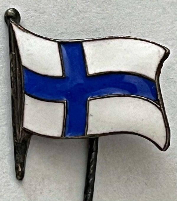 Finland flag older badge - Finland flagg eldre nål