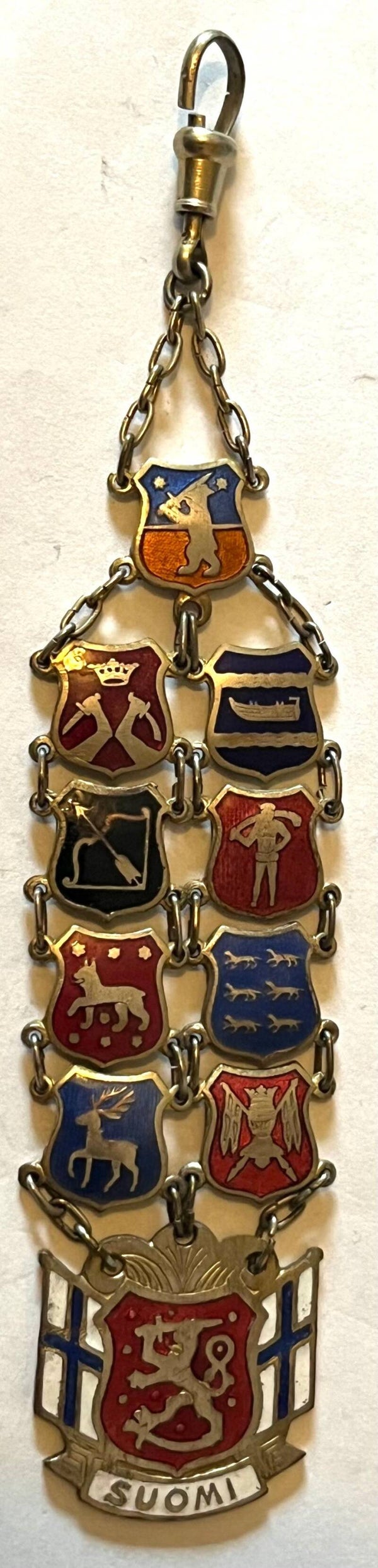 Finlands regionsvåpen i lenke - districts coat of arms
