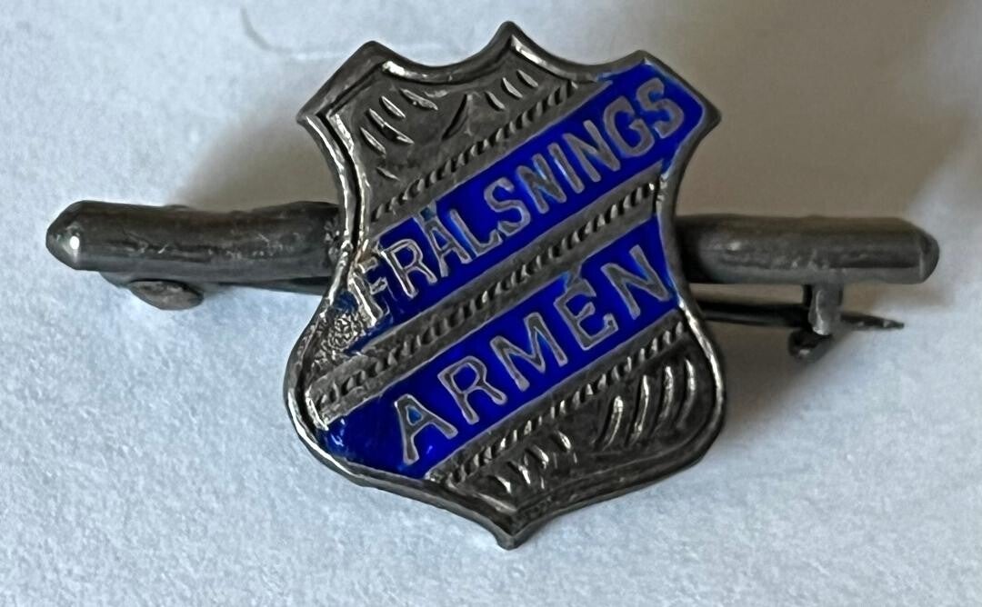 Frälsningsarmén Sverige silver badge