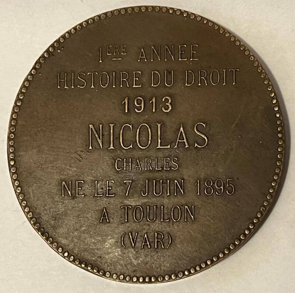 France 1ere annee droit romain 1913 Nicolas Charles - Faculte de droit d'Auix