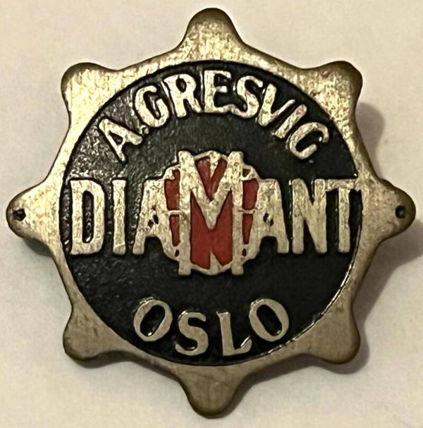 Diamant sykkel merke av eldre dato - A. Gresvig Oslo