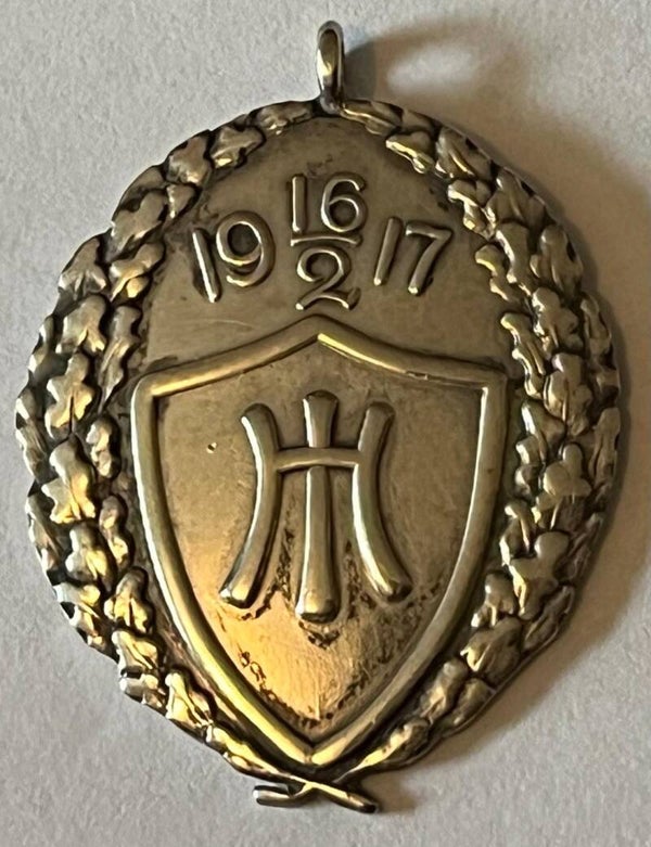 Høyanger idrettsforening medalje i sølv - navnet 1942