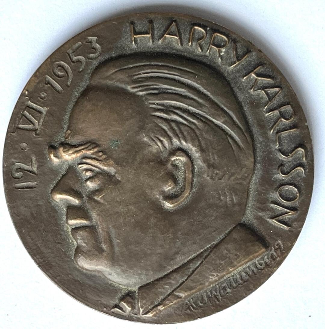 Harry Karlsson, byggmastare Sverige medal