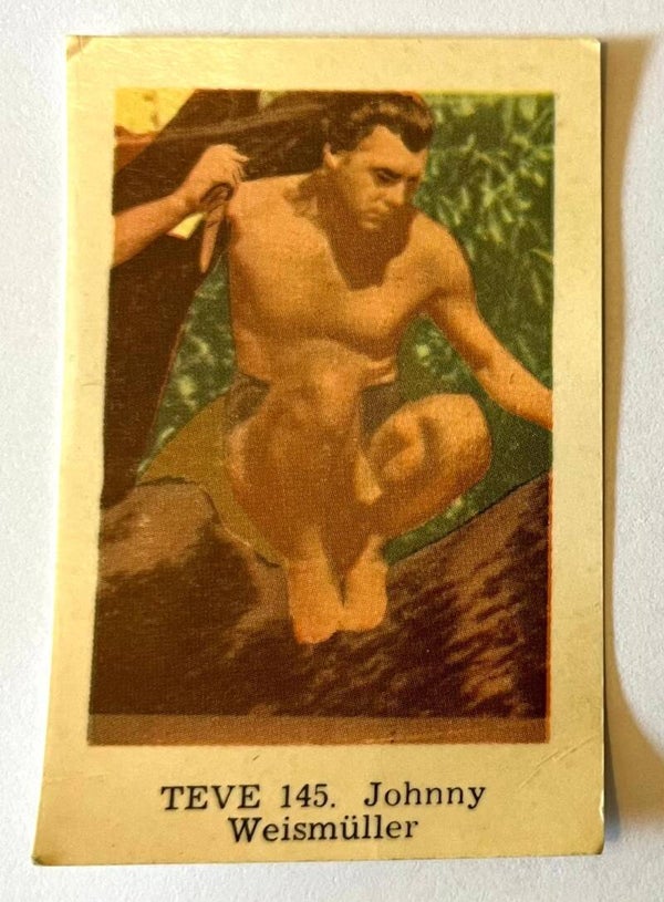 Johnny Weismuller, American actor Movie Tarzan Collectorcard