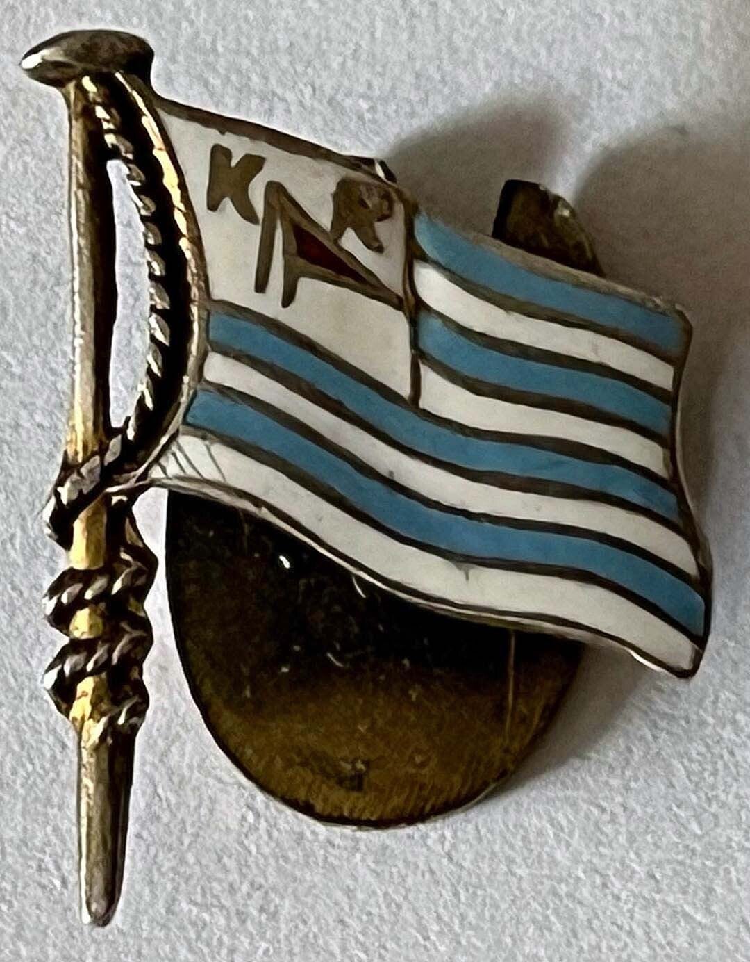 Københavns roklub eldre merke i sølv og emalje