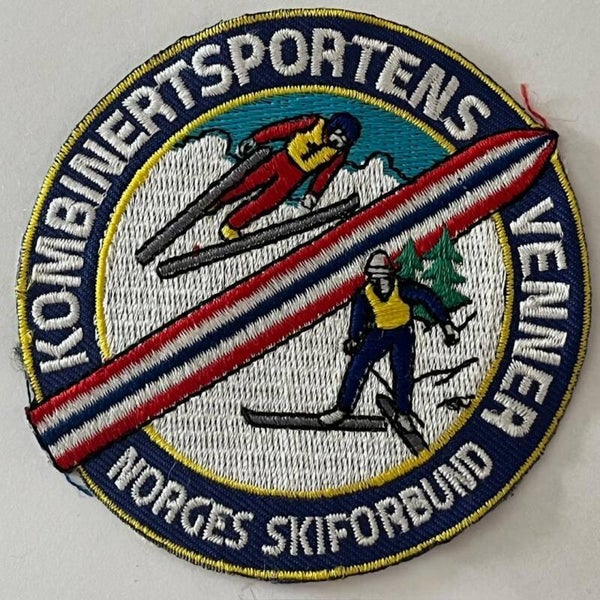 Kombinertsportens venner Norges skiforbund tøymerke patch