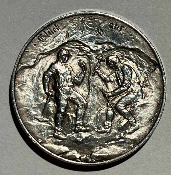 Kongsberg sølvverk 1623-1923 Gluck auf silver medal