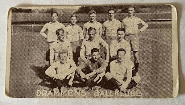 Drammens ballklubb - Tobakkskort Tiedemanns