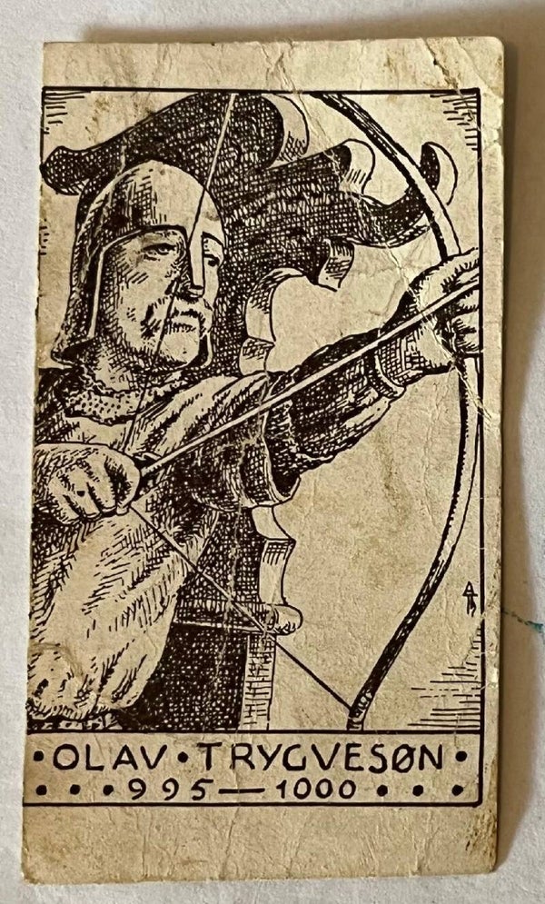 Olav Trygvasson. Tobakkskort Tiedemanns