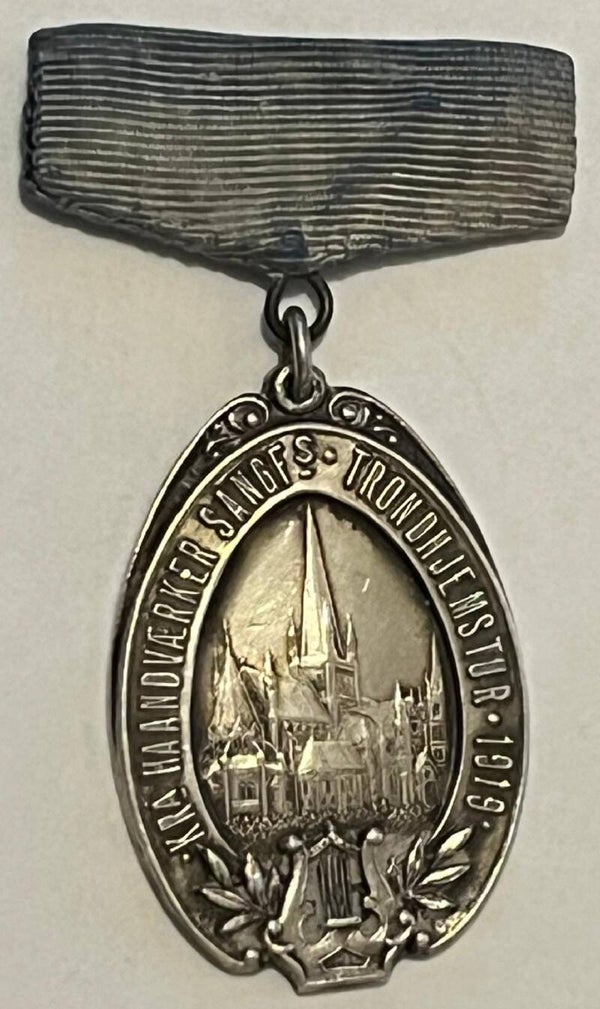 Kristiania haandværker sangforenings Trondhjemstur 1919