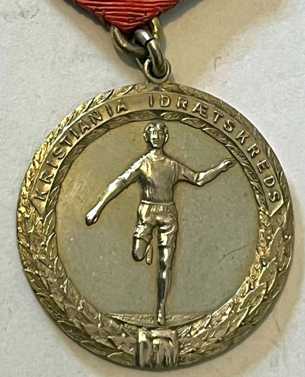 Kristiania idrætskreds medalje i sølv