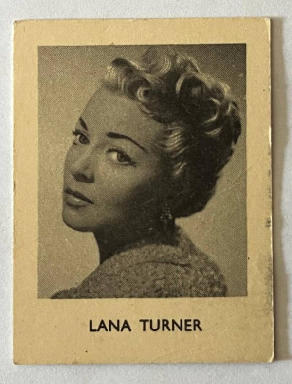 Lana Turner, American actress. Collectorcard Jibco tea