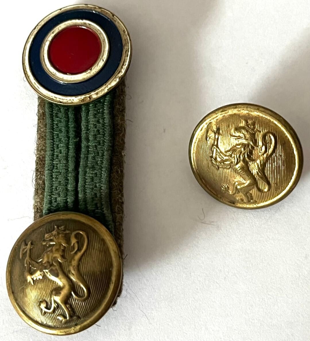 Norske styrker i Skottland Storbritannia luestolpe + knapp Gaunt London militæret