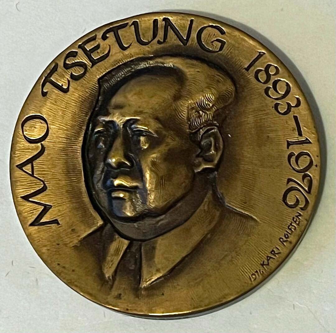 Mao Tsetung 1893-1976 - Kiangsi Shensi 1934. Medal 1977 with box