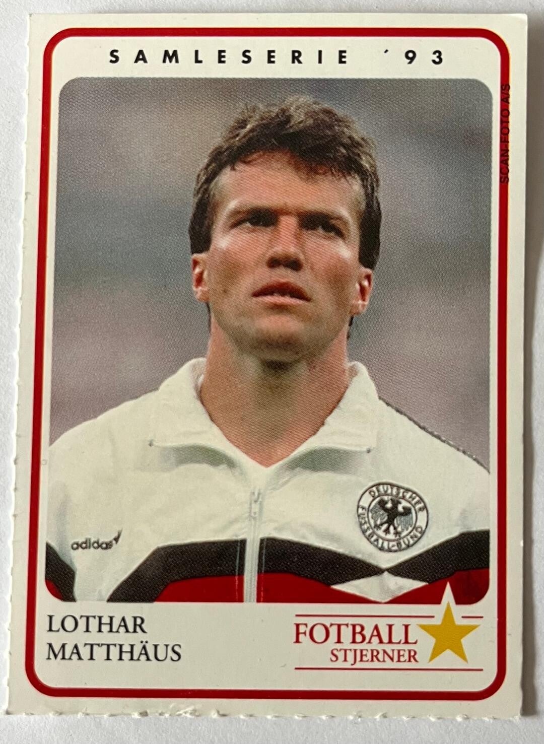 Lothar Matthäus, German football player. Collectorcard Fotballstjerner