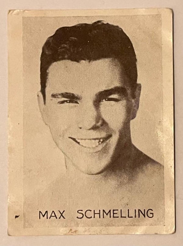 Max Schmelling, Germany heavyweight champion boxing. Collectorcard Tiedemanns tobak
