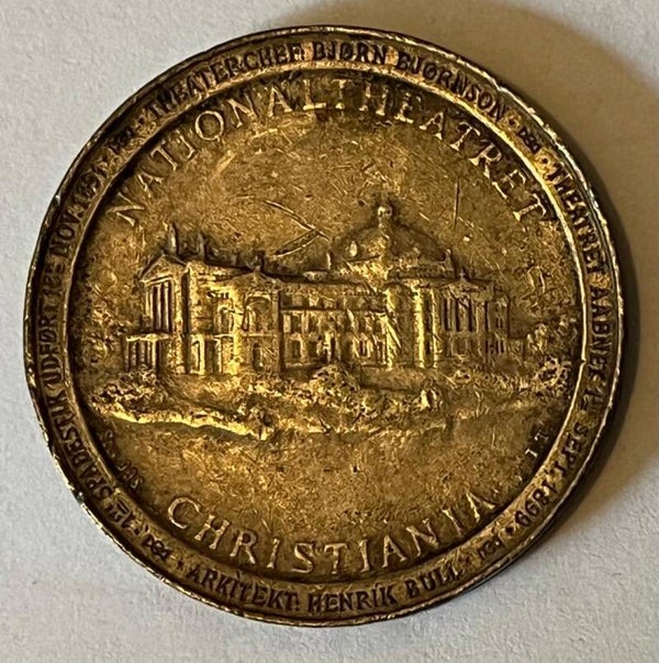 Nationaltheatret Christiania sølvmedalje 1899