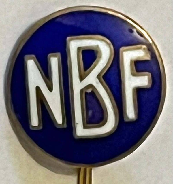 Norges Bryteforbund merke i emalje