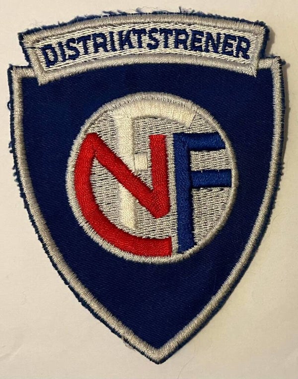 Norges fotballforbund NFF Distrikstrener tøyemerke patch