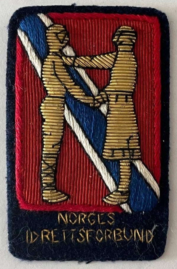 Norges idrettsforbund - eldre tøyemerke patch