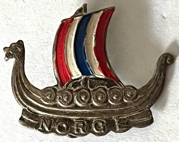 Norge og vikingskip - eldre nål