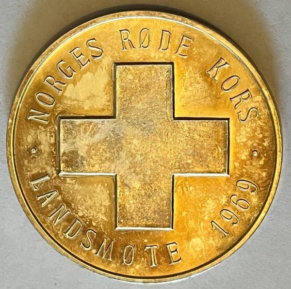 Norges Røde kors landsmøte Kongsberg 1969 medalje