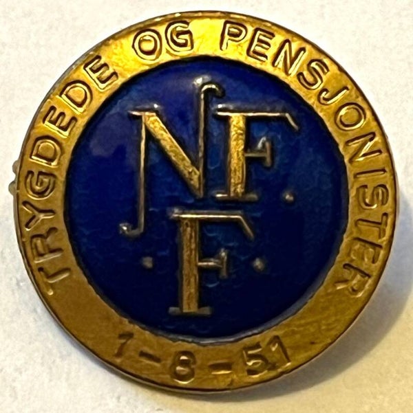 Norsk forbund for trygdede og pensjonister NFF nål