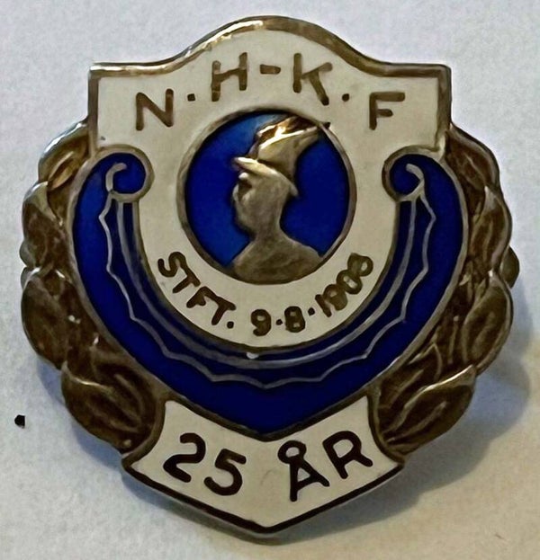 Norsk handel og kontorfunksjonærers forbund 25år nål