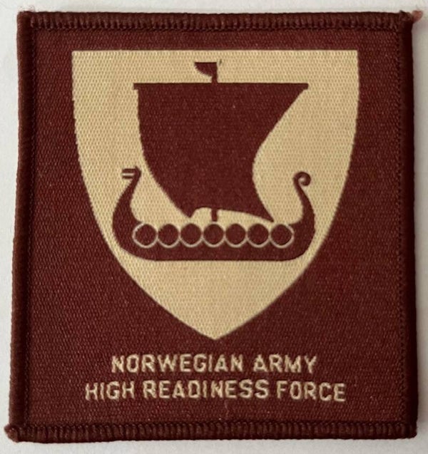 Norwegian army high readiness force IFOR/SFOR/KFOR tøymerke patch