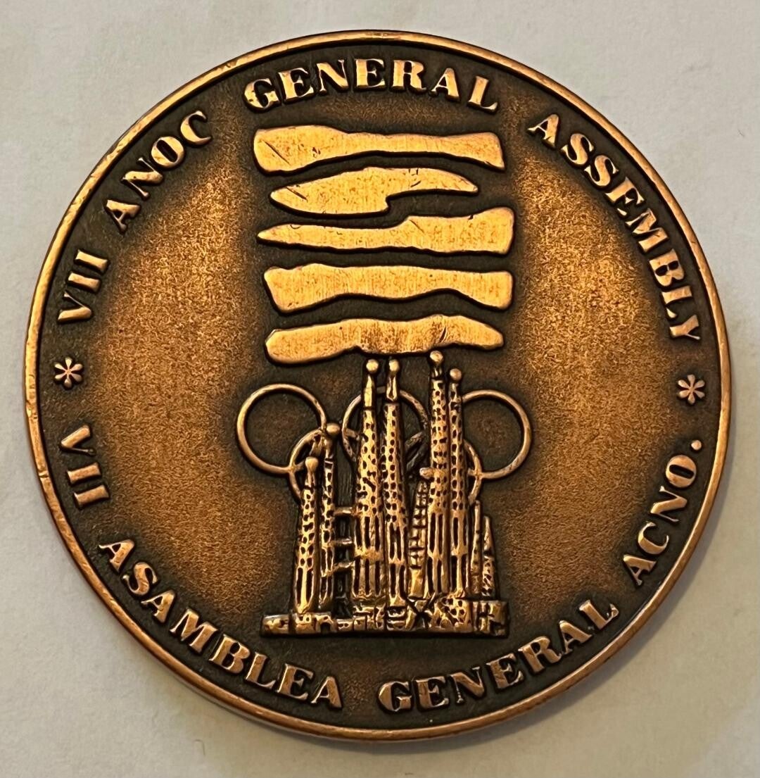Olympic general assebly Barcelona Spain 1990 medaalje