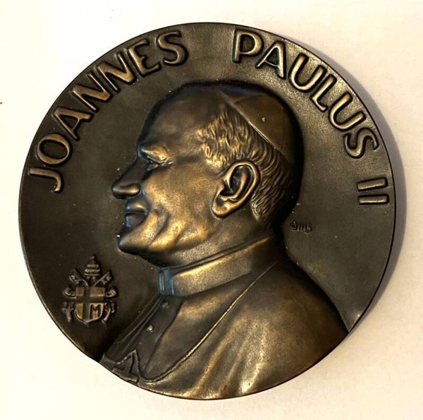 Johannes Paulus II pope - pave medalje med nordiske land 1989